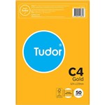 TUDOR C4 ENVELOPES POCKET PLAINFACE STRIP SEAL 80GSM 324 X 229MM GOLD PACK 50