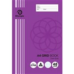 OLYMPIC STRIPE GRID BOOK STAPLED A4 48 PAGE 7MM  