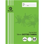 OLYMPIC D2186 EXERCISE BOOK 18MM DOTTED THIRDS 55GSM 64 PAGE 225 X 175MM