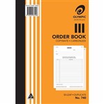 OLYMPIC 740 ORDER BOOK CARBONLESS DUPLICATE 50 LEAF A4