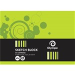 OLYMPIC SK70 SKETCH BOOK TOP OPEN 110GSM 25 LEAF A4 PACK 10