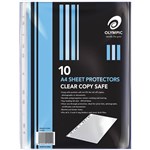 OLYMPIC SHEET PROTECTORS A4 PACK 10