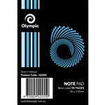 OLYMPIC SP60 NOTEPAD SPIRAL BOUND 8MM RULED 90 PAGE 76 X 112MM WHITE