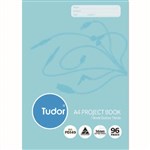 TUDOR PROJECT BOOK STAPLED 14MM DOTTED THIRDS 96 PAGE A4