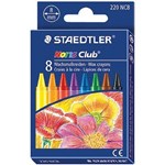 STAEDTLER 220 NORIS CLUB WAX CRAYONS ASSORTED BOX 8