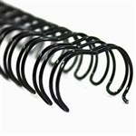 GOLD SOVEREIGN WIRE BINDING COMB 34 LOOP 6MM A4 BLACK BOX 100
