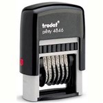 TRODAT 4846 PRINTY SELFINKING DATE STAMP 6 BAND 4MM BLACK