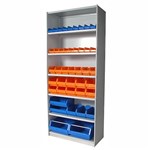 APC STEEL UNI SHELVING 7 SHELVES 2175 X 900 X 400MM WHITE SATIN