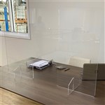 VIRASCREEN PREMIUM SNEEZE GUARD LARGE 1200 X 800MM CLEAR