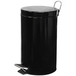 COMPASS PEDAL BIN POWDER COATED 12 LITRE BLACK