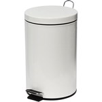 COMPASS PEDAL BIN POWDER COATED 12 LITRE WHITE