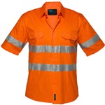 PRIME MOVER MA302 LIGHTWEIGHT COTTON SHORT SLEEVE SHIRT WITH TAPE