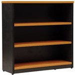 OXLEY BOOKCASE 3 SHELF 900 X 315 X 900MM BEECHIRONSTONE
