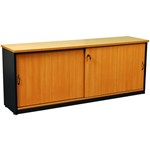 OXLEY CREDENZA 1500 X 450 X 730MM BEECHIRONSTONE
