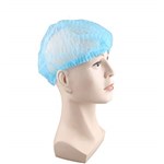 CRIMPED HAIR NET CAPS 21 INCH BLUE BX1000
