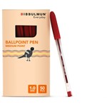 BIBBULMUN BALLPOINT PENS MED RED BOX 50