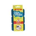 DISHMATIC EXTRA HEAVY DUTY BRUSH REFILL 3PK