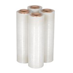 CLEAR HAND STRETCH PALLET WRAP 25UMS 500MM x 375M 