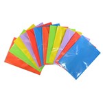 DOCUMENT WALLET A4 PP WBUTTON ASSORTED SOLID COLOURS