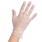 GLOVES VINYL MEDIUM CLEAR PACK 100