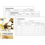 ZIONS VTED COMBINED VEHICLE LOG WITH TRAVEL AND EXPENSES RECORD BOOK